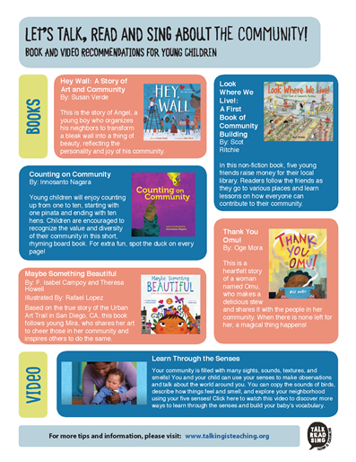 Book and video recommendations for young children